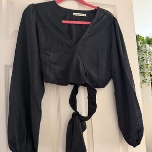 Abercrombie and Fitch silky tie back top